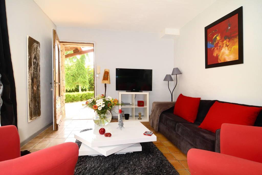סן-קנה Suite De L'Olivier Au Mas Au Coeur De La Provence &Spa חדר תמונה